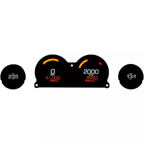 Dakota Digital MLX 4-Gauge Kit Instrument Package for 2014-2023 Harley Touring
