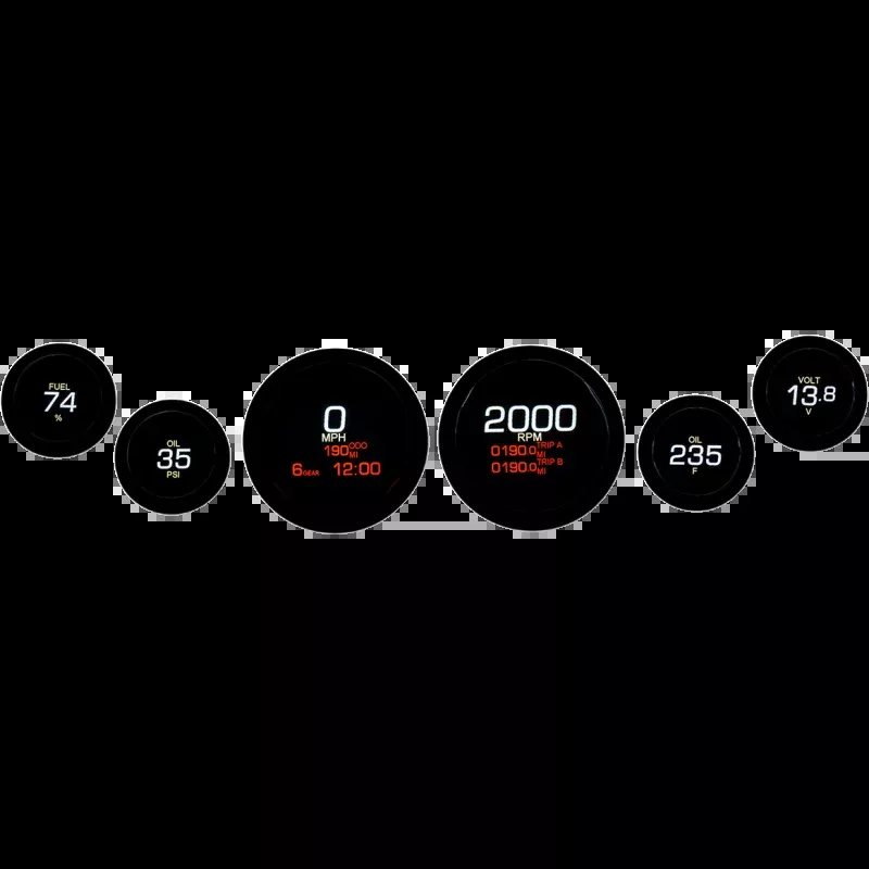 DAKOTA DIGITAL MLX 6 GUAGE KIT HARLEY BAGGERS 04-13