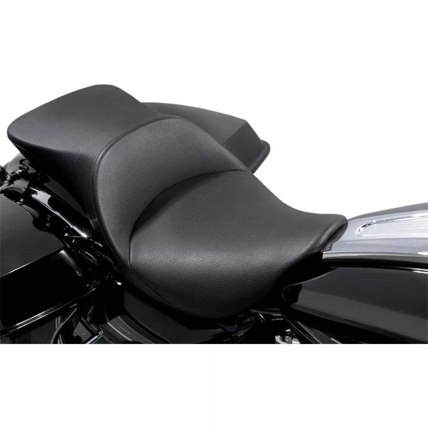 Danny Gray TourIST 2-Up Touring Black Vinyl Seat for Harley FLH/T 08-23
