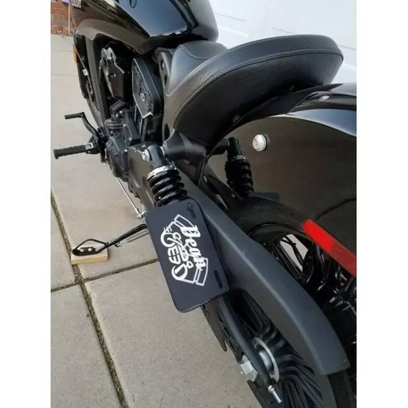 Dean Speed Universal Shock Mount License Plate Bracket for ’22 Indian Chief