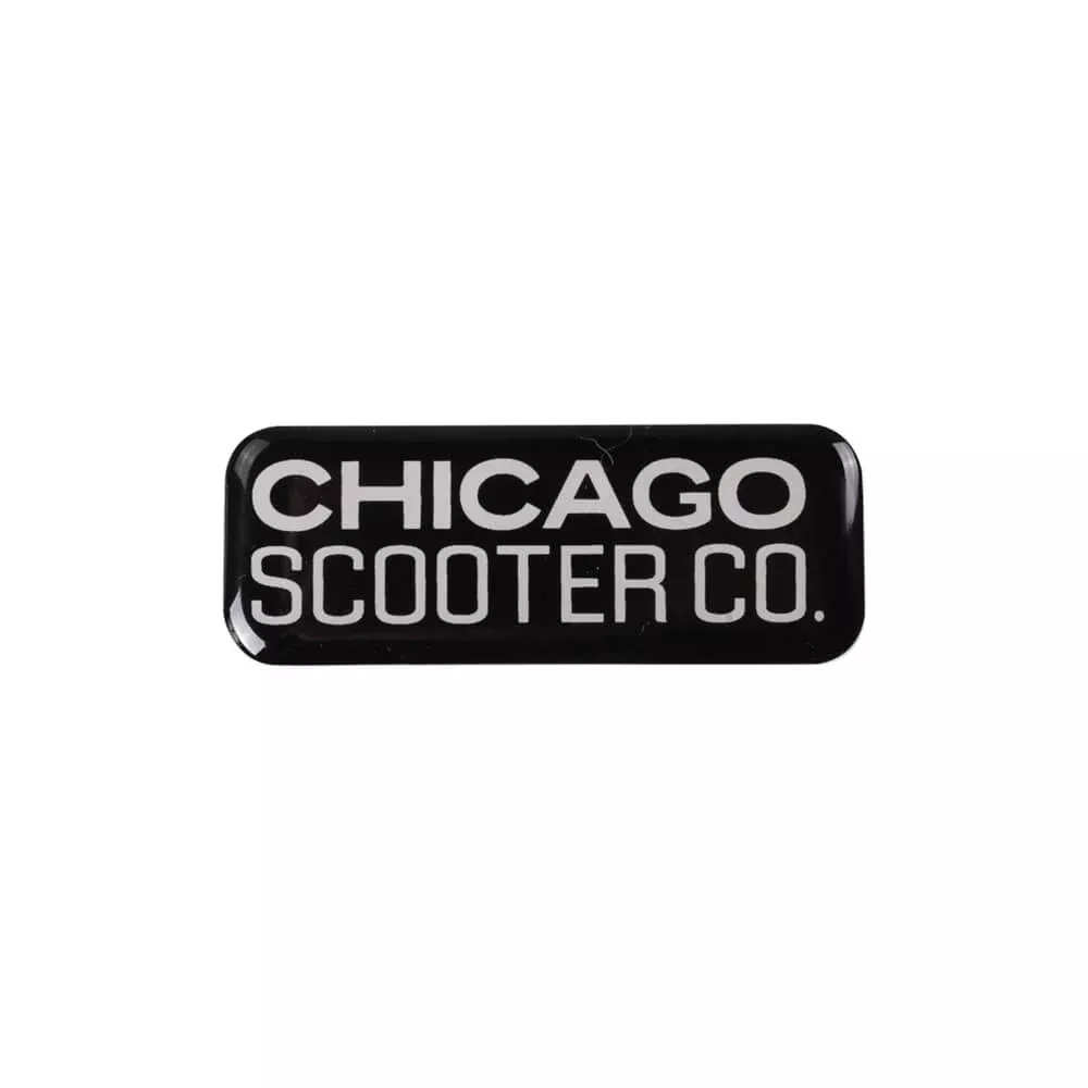 Decal (Chicago Scooter Company, Small); CSC go.