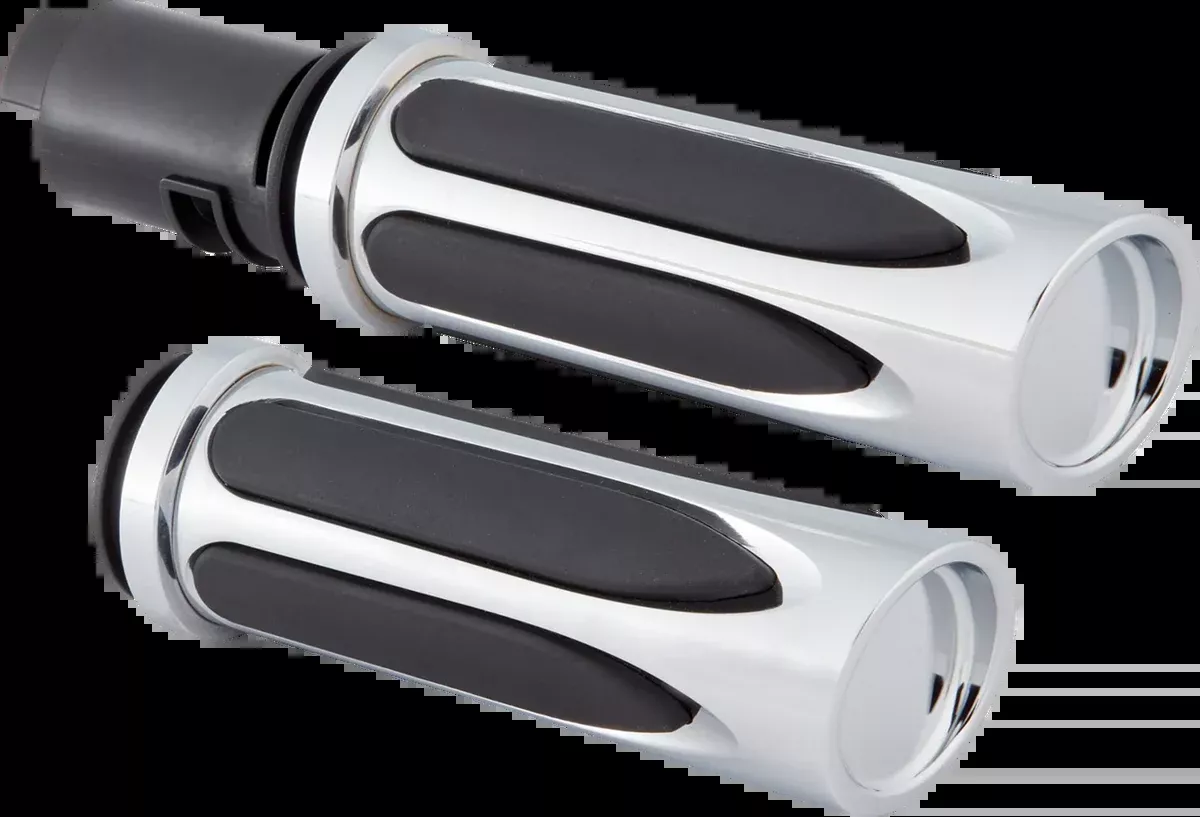 Deep Cut Comfort Series Grips – TBW – Chrome