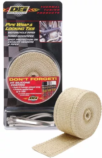 Dei Pipe Wrap & Locking Ties (Tan) – 901122