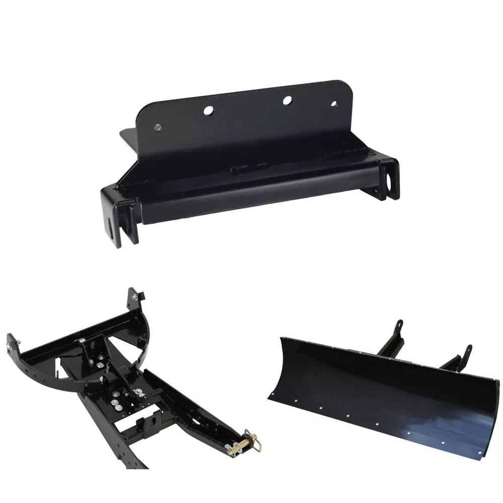 Denali Black UTV Snow Plow Kit For Polaris RZR 4 900 2015-2021