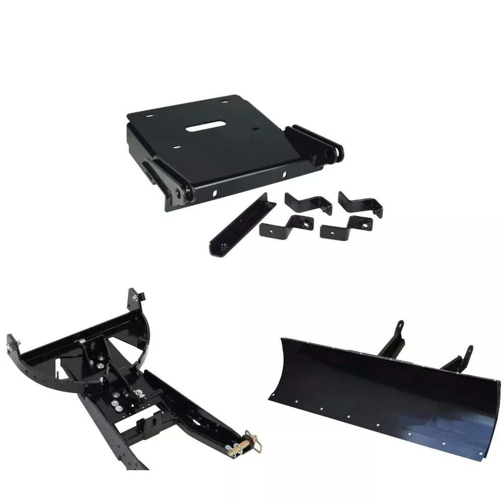 Denali Black UTV Snow Plow Kit For Yamaha Viking VI 2014-2020