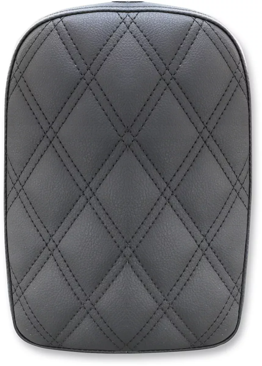 Detachable Pillion Pad - Lattice Stitched - Black