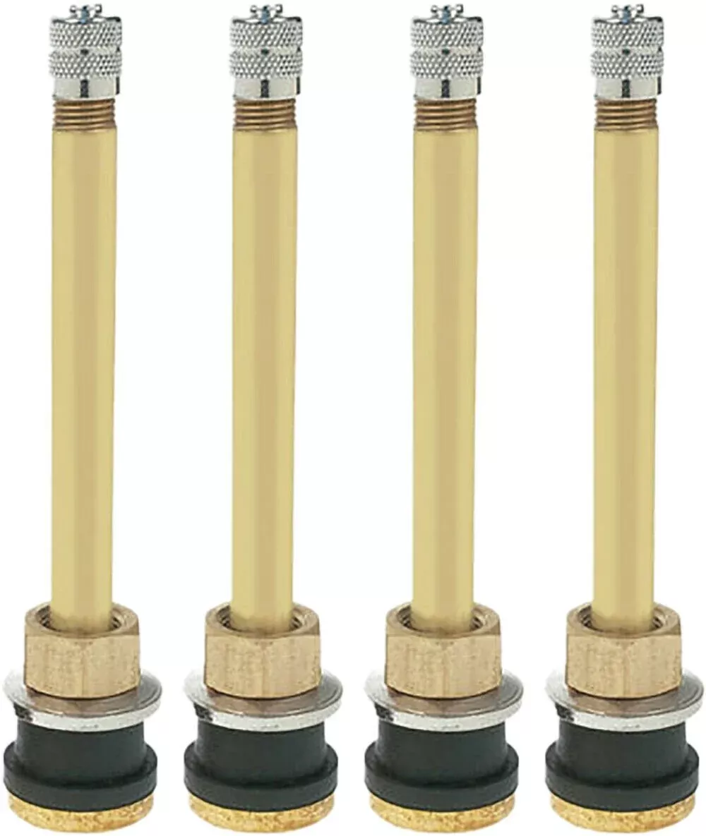 Dill TR572 3-3/4″ Brass Clamp-in Tubeless Truck Valve Stem (.625) Pack of 4