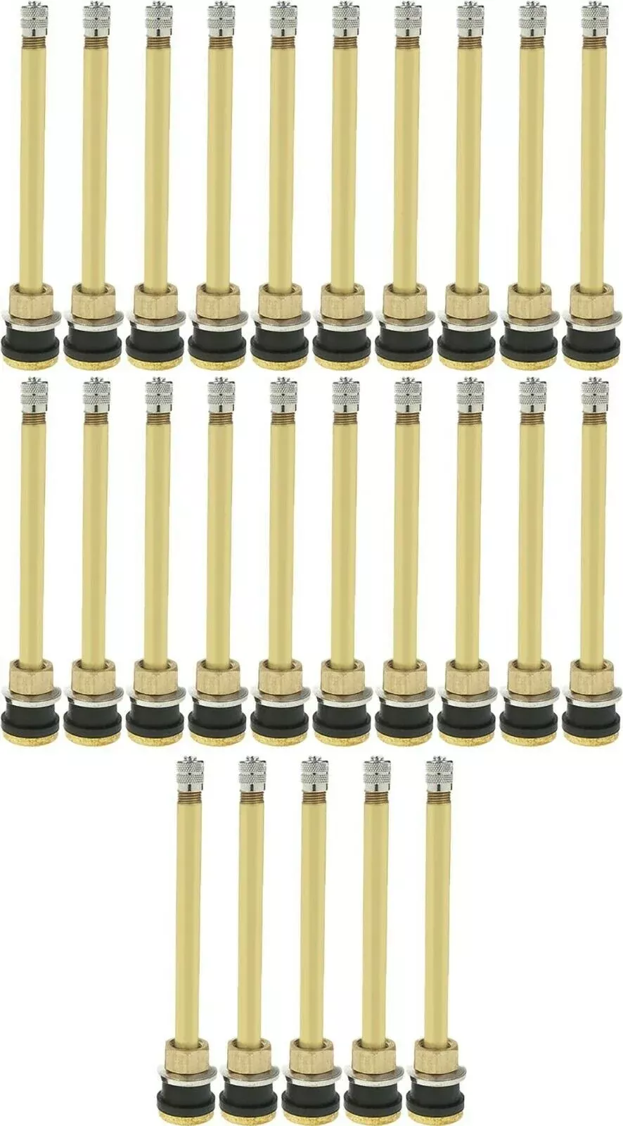 Dill TR574 5″ Brass Clamp-in Tubeless Truck Valve Stem (.625) Pack of 25