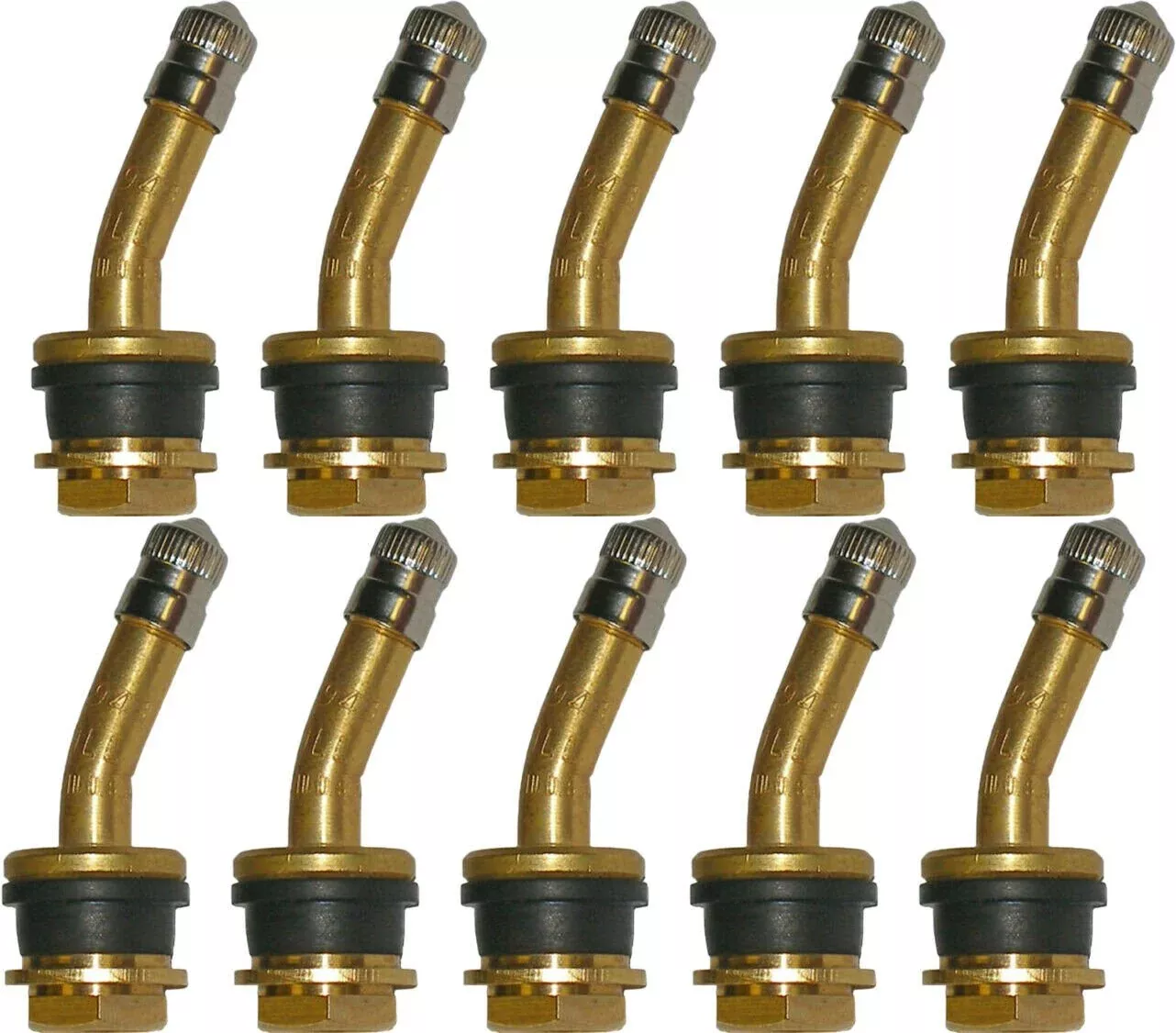Dill VS-943 1-1/2″ Brass Truck Valve Stem with 21° Bend Pack of 10