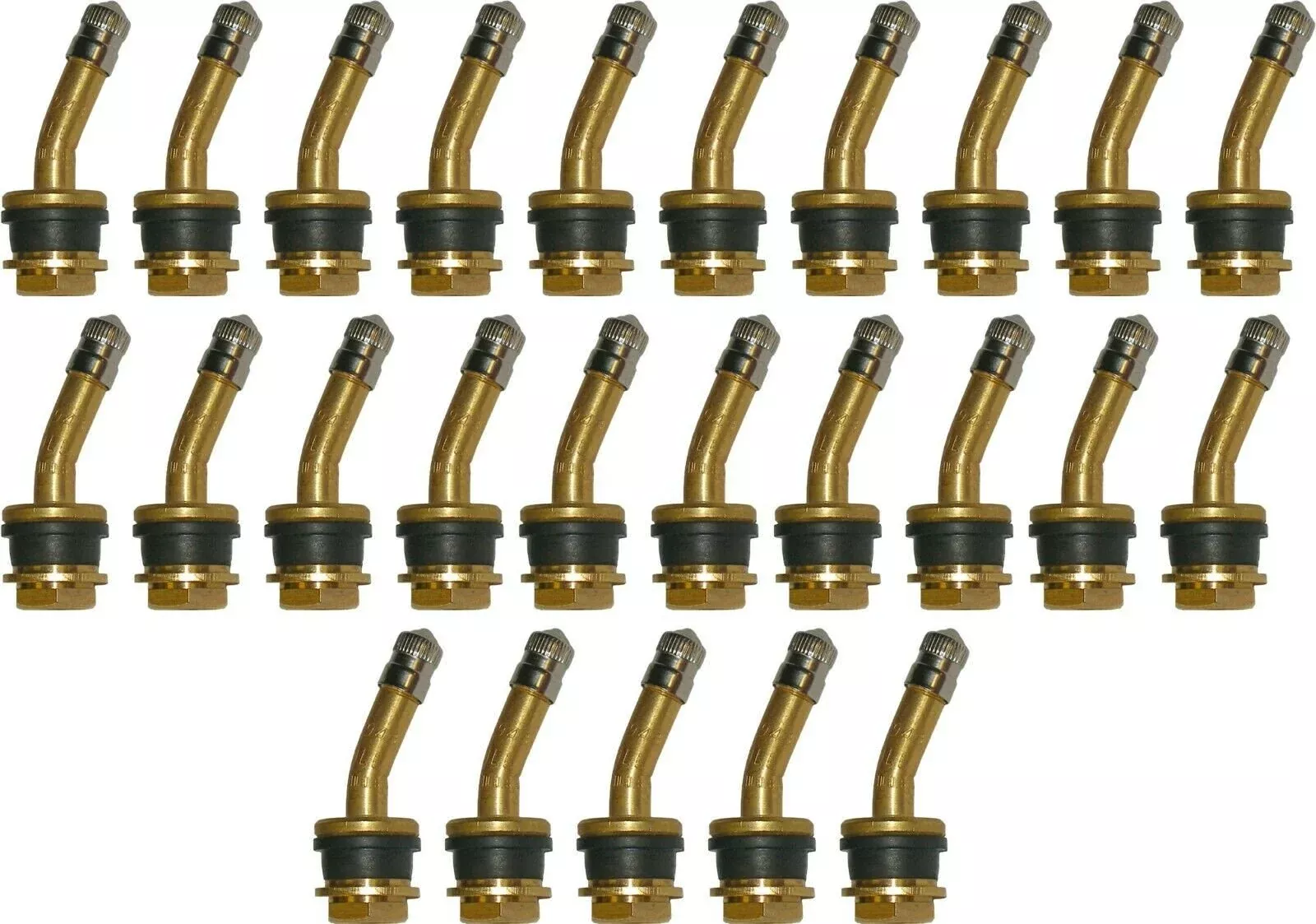 Dill VS-943 1-1/2″ Brass Truck Valve Stem with 21° Bend Pack of 25