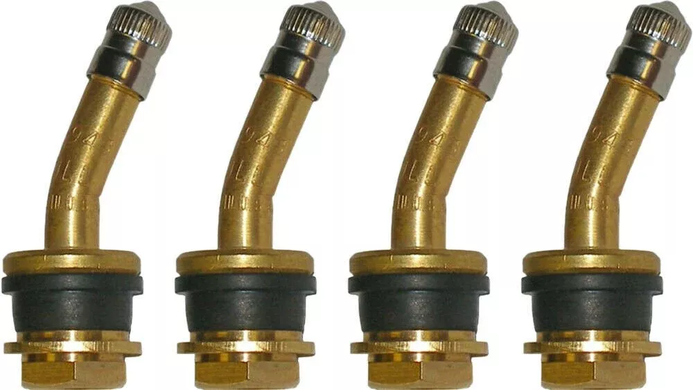 Dill VS-943 1-1/2″ Brass Truck Valve Stem with 21° Bend Pack of 4