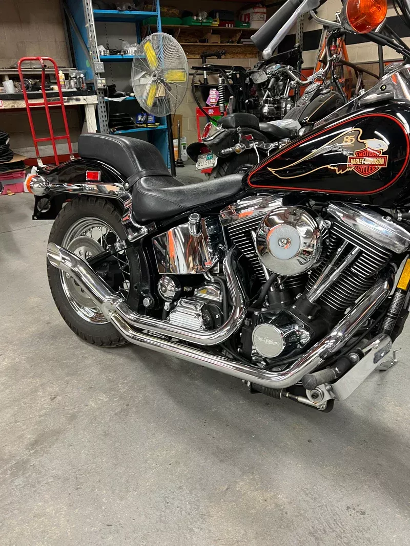 DIRTY BIKER 2:1 EXHAUST SYSTEM HARLEY DAVIDSON EVO TWIN CAM 86-17