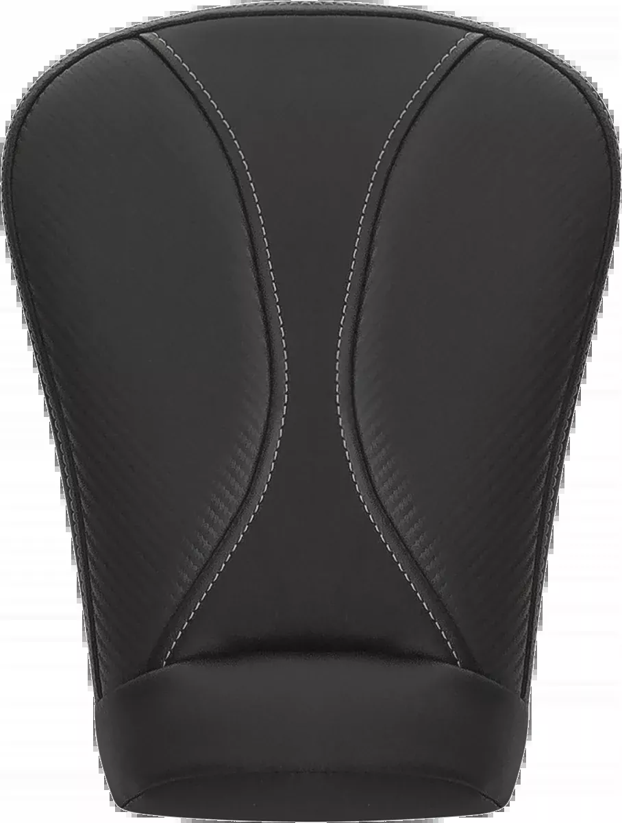 Dominator Pillion Pad - Extended Reach - Black w/ Gray Stitching - FL '08-'25
