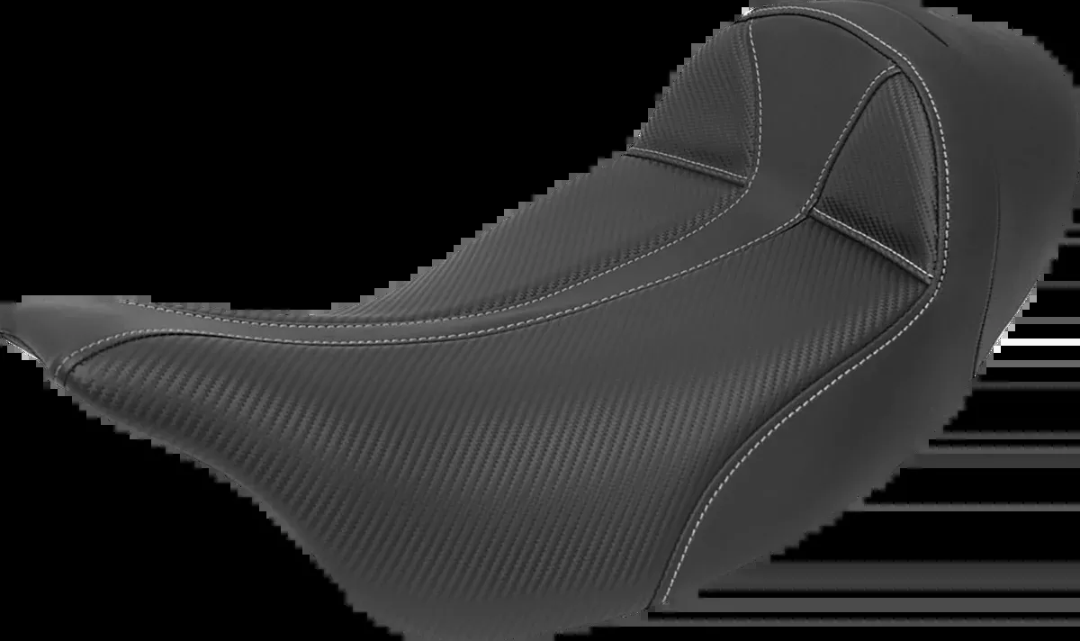 Dominator Solo Seat – Extended Reach – w/o Backrest – Black w/ Gray Stitching – FL ’08-’24