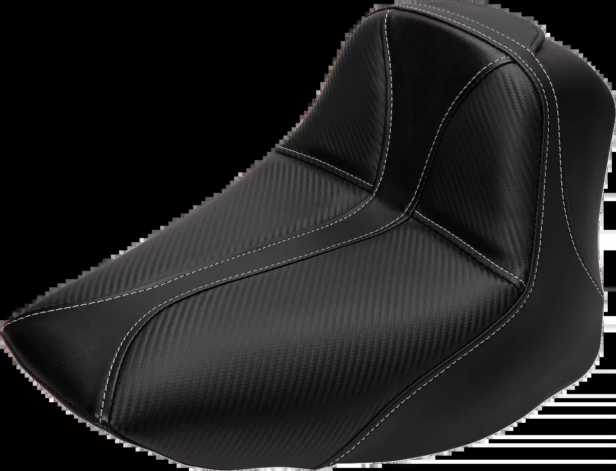 Dominator Solo Seat – w/o Backrest – Black w/ Gray Stitching – FLSTC/N ’06-’17