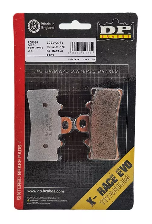DP Brakes RDP X-Race Titanium Front Brake Pads RDP519