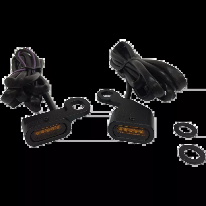 DRAG LED FRONT MINI SIGNALS / MARKER LIGHTS HARLEY DAVIDSON MODELS