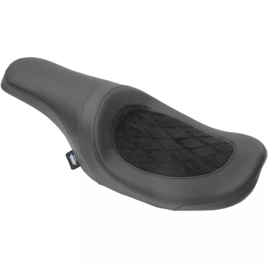 Drag Predator 2 up Diamond Stitch Seat Harley 10-23 FL Razor Back Stretched Tank