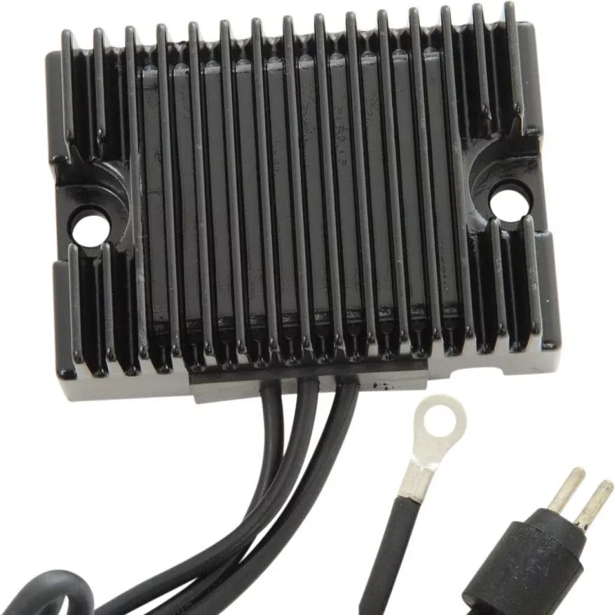 Drag Solid State Black Voltage Regulator Harley 86-90 Sportster XL Rep 74523-84A