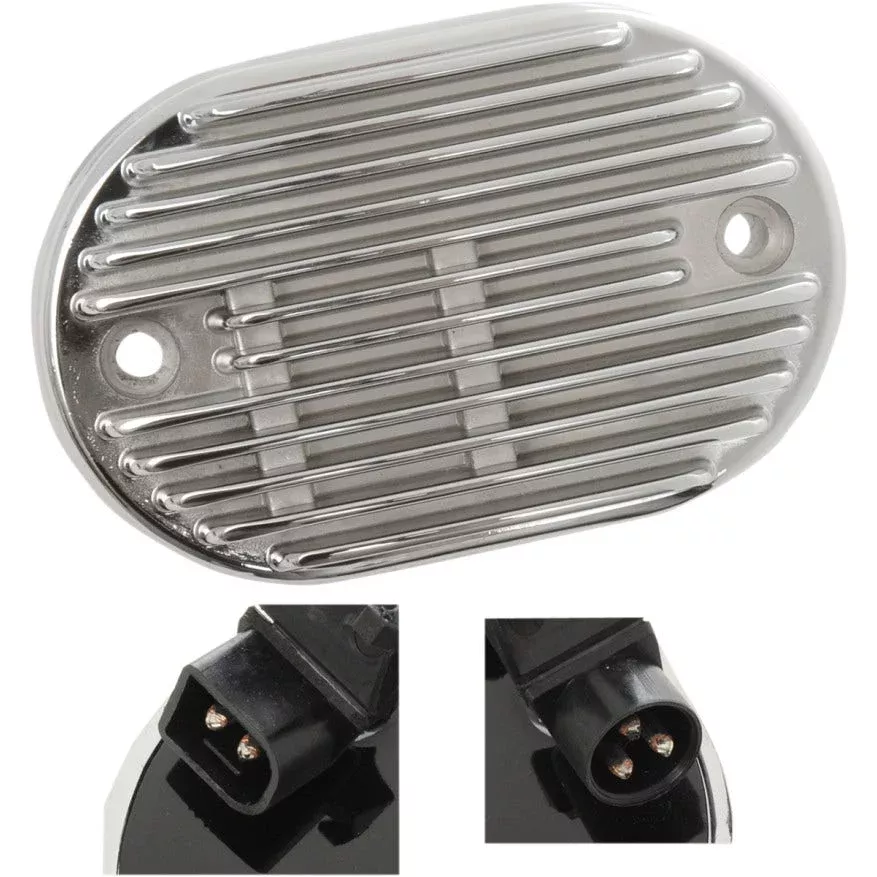 Drag Solid State Chrome Voltage Regulator Harley 08-10 Softail FXST FLST FXCW