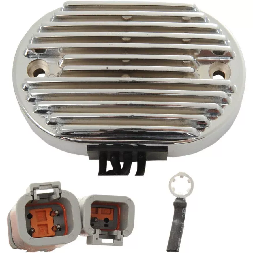 Drag Solid State Chrome Voltage Regulator Harley 2007 Softail Repl 74540-07