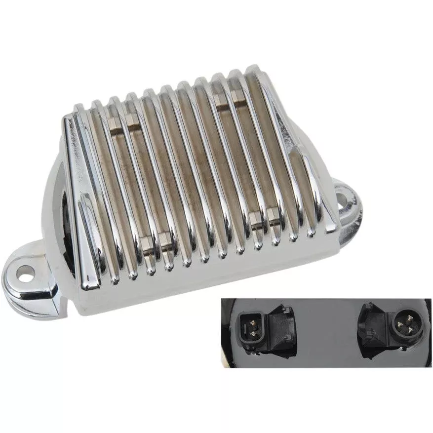 Drag Solid State Chrome Voltage Regulator Harley Touring 09-15 Repl 74505-09