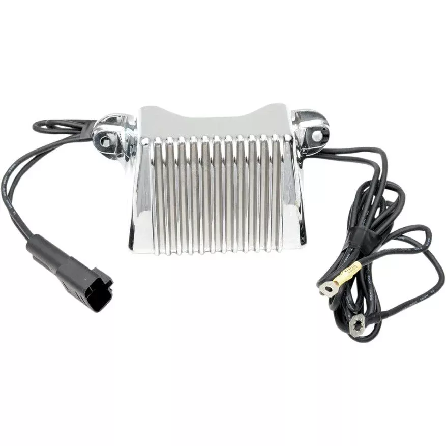 Drag Solid State Chrome Voltage Regulator Harley Touring 97-01 Repl 74505-97
