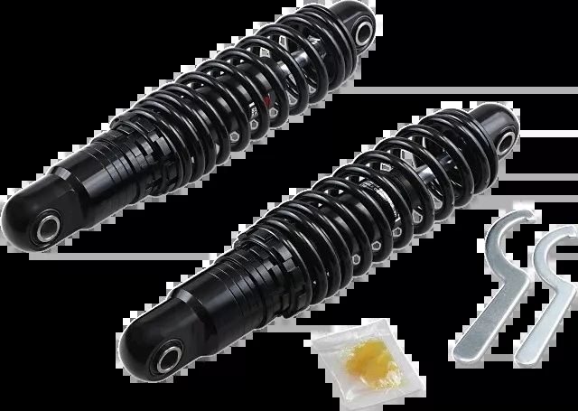 Drag Specialties 12" Heavy Duty Premium Rear Shocks for 1984-2025 Harley Touring