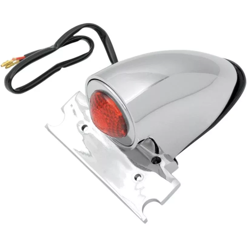 Drag Specialties 50s Style Chrome Chopper Taillight for Harley or Custom