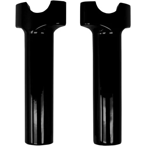 Drag Specialties 6" Straight Buffalo Handlebar Risers - Gloss Black