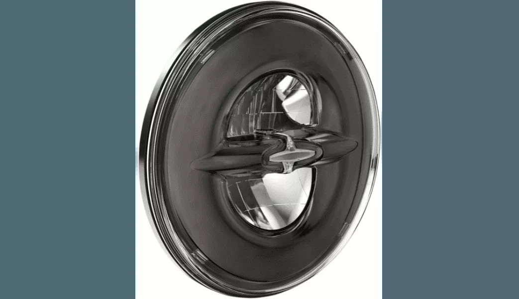 Drag Specialties 7" Reflector-Style LED Headlight for '14-Up Harley Davidson Touring (EXCEPT FLHR) - Dark Chrome