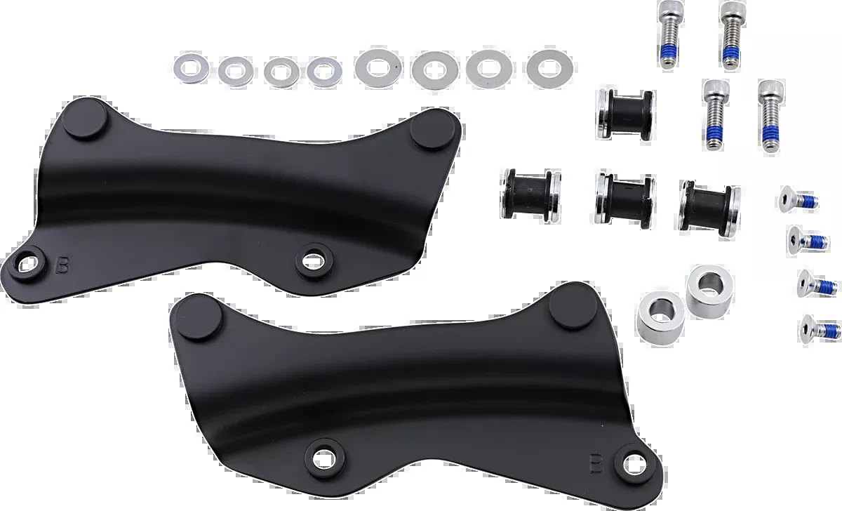 DRAG SPECIALTIES Backrest Docking Kit - Black - C77-0104MB