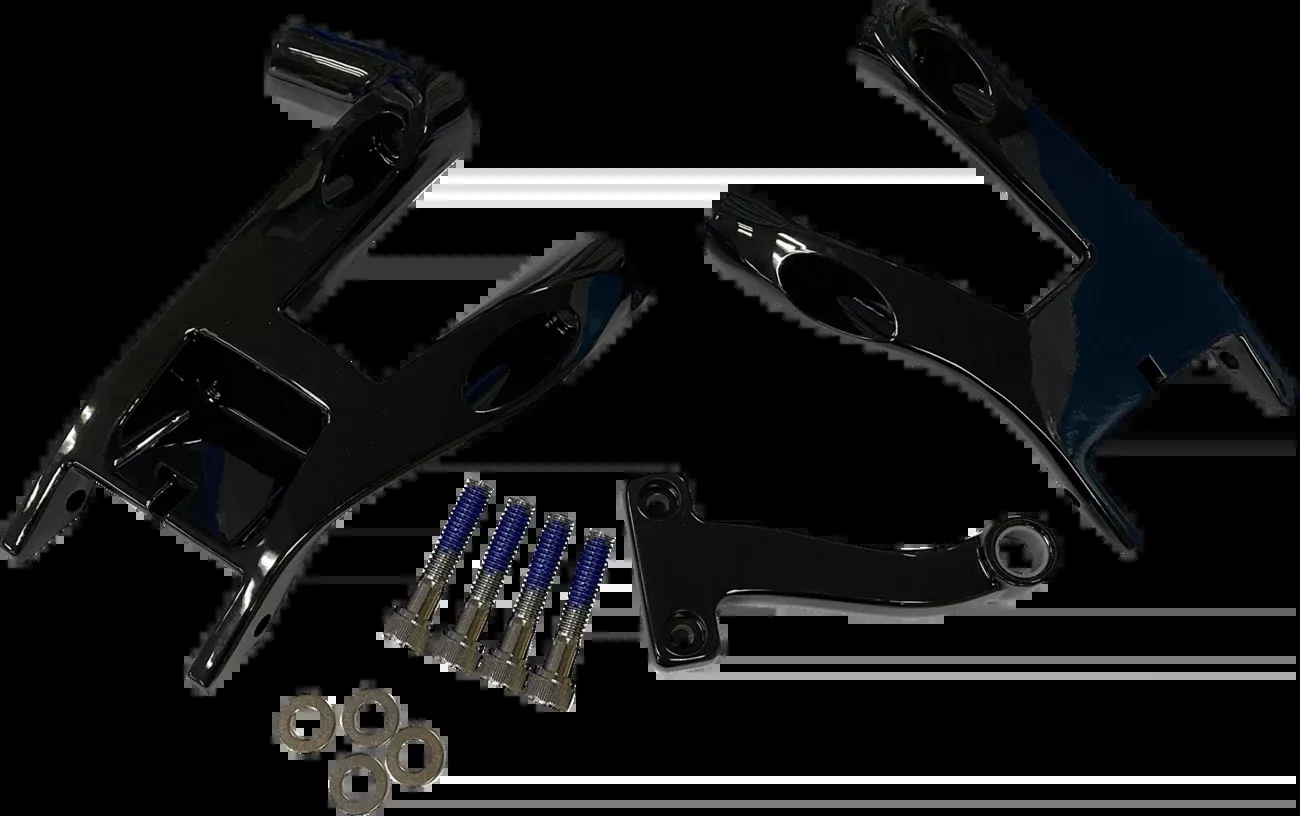 Drag Specialties Black Driver Floorboard Mount for 2018-2026 Harley Softail FLHC