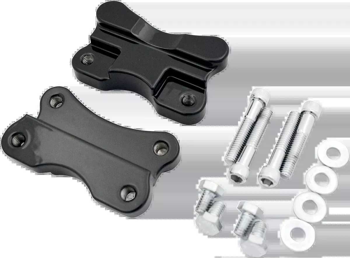 Drag Specialties Black Front Fender Adapter 1986-17 Harley Softail FLSTN Fat Boy