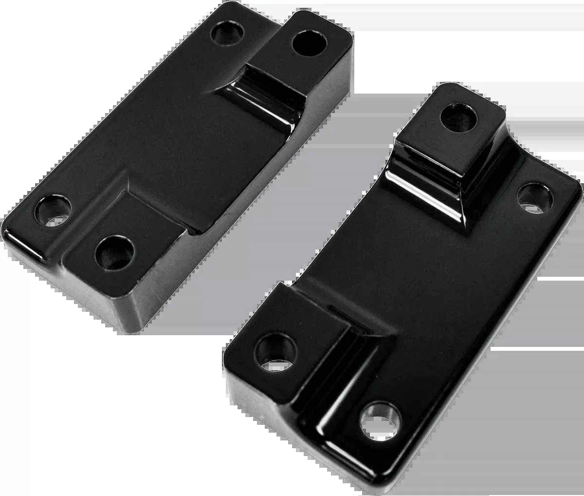 Drag Specialties Black Front Fender Adapters 80-13 Harley Touring FLHT FLHX FLT
