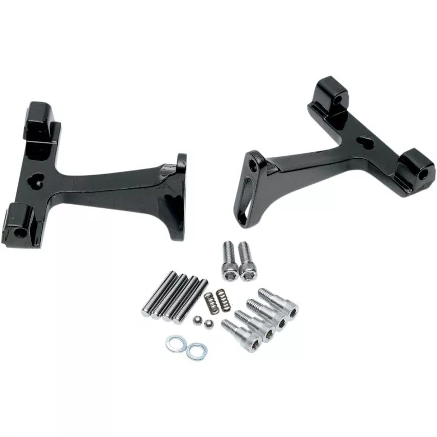 Drag Specialties Black OEM Passenger Floorboard Mounts 50500042 Harley 93-17