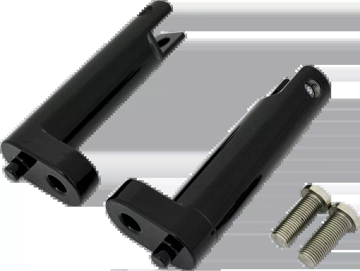 Drag Specialties Black Passenger Footpeg Mount 93-22 Harley Touring Bagger FLHR