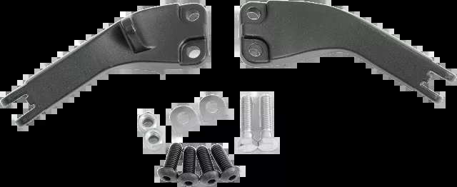 Drag Specialties Black Passenger Footpeg Mounts fits 06-17 Harley Dyna FXD FXDB