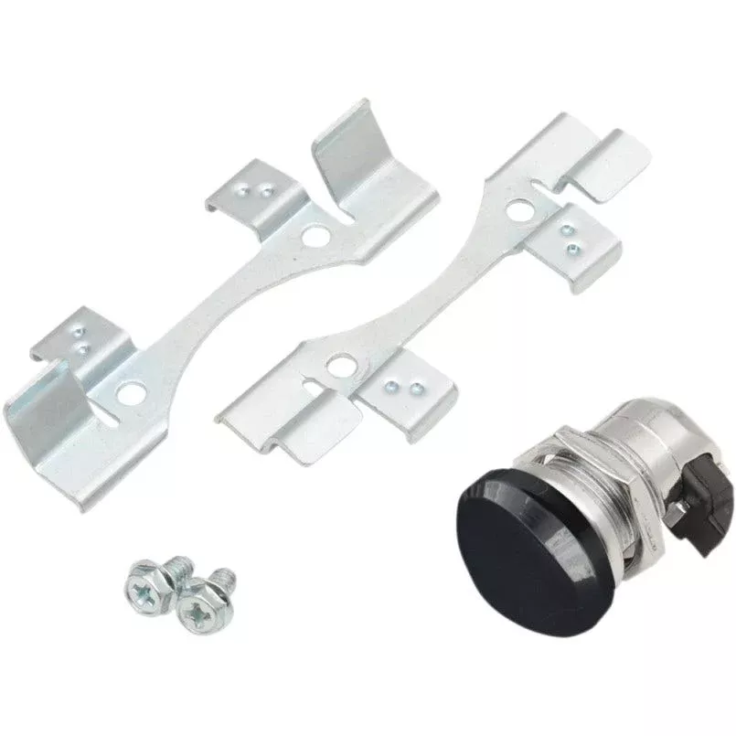 Drag Specialties Black Push Button Fuel Door Latch Kit Harley Touring 92-16