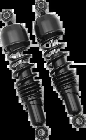 Drag Specialties Black Standard 13" Rear Shocks fits 2004-2022 Harley Sportster