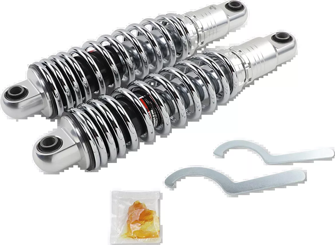 Drag Specialties Chrome 13" Heavy Duty Rear Shocks 2004-2022 Harley Sportster