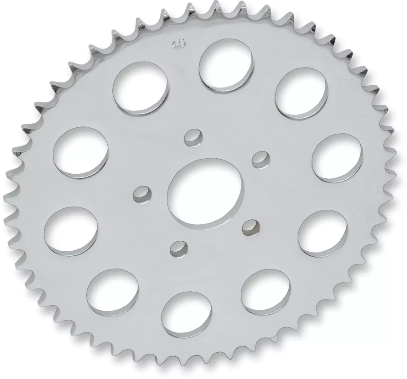 Drag Specialties Chrome 46 Tooth Flat Rear Sprocket 1986-99 Harley Dyna Touring