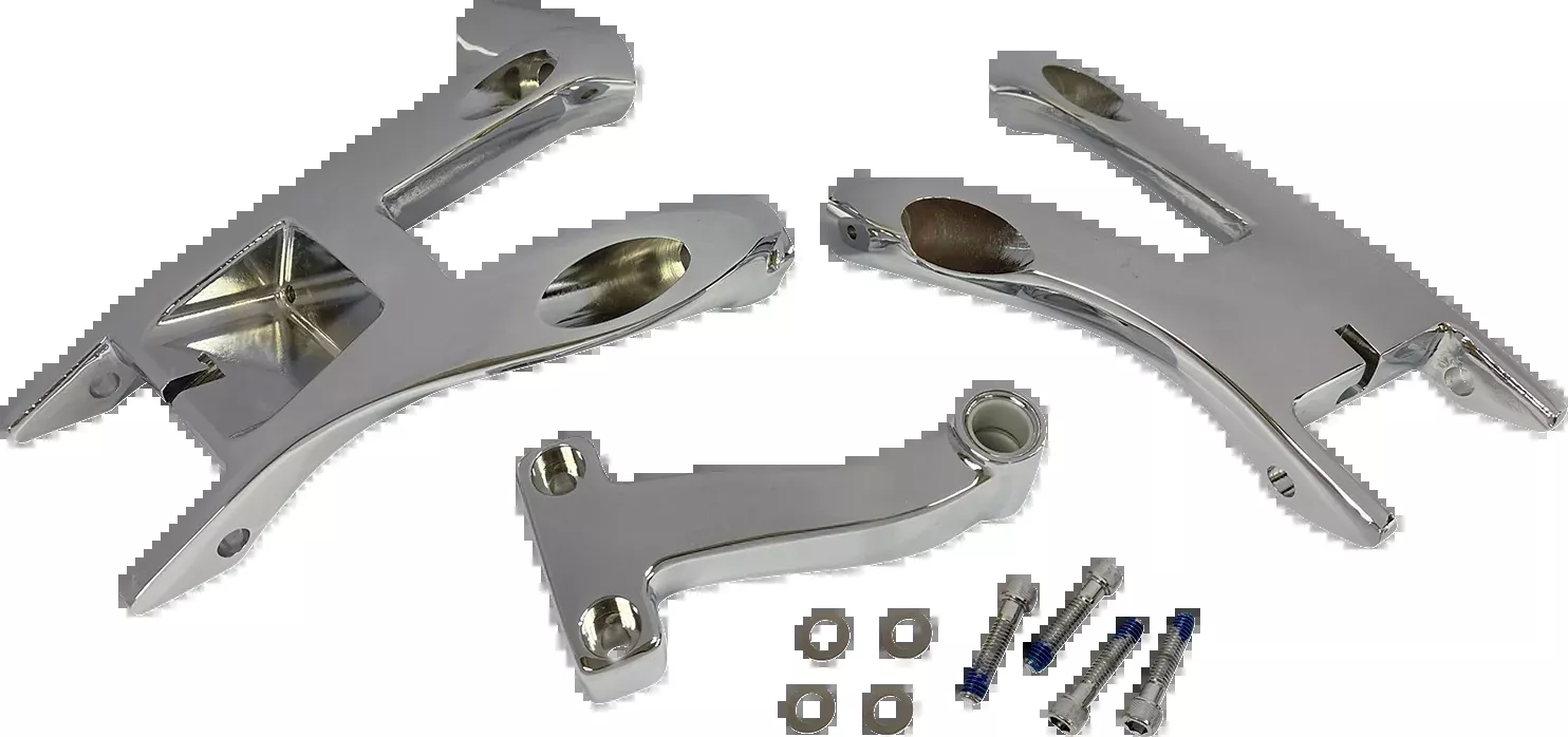 Drag Specialties Chrome Driver Floorboard Mount fits 2018-2026 Harley Softail
