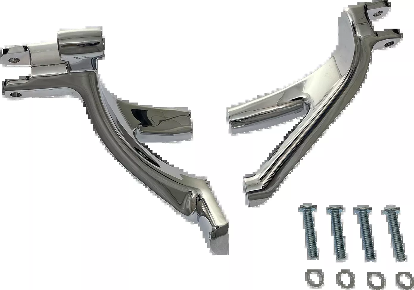 Drag Specialties Chrome Forward Control Mounts for 2018-2026 Harley Softail FXFB