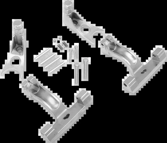 Drag Specialties Chrome Passenger Floorboard Mounts for 2000-2017 Harley Softail