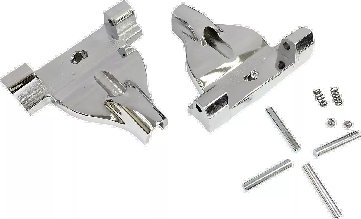 Drag Specialties Chrome Passenger Floorboard Mounts for 2018-2026 Harley Softail