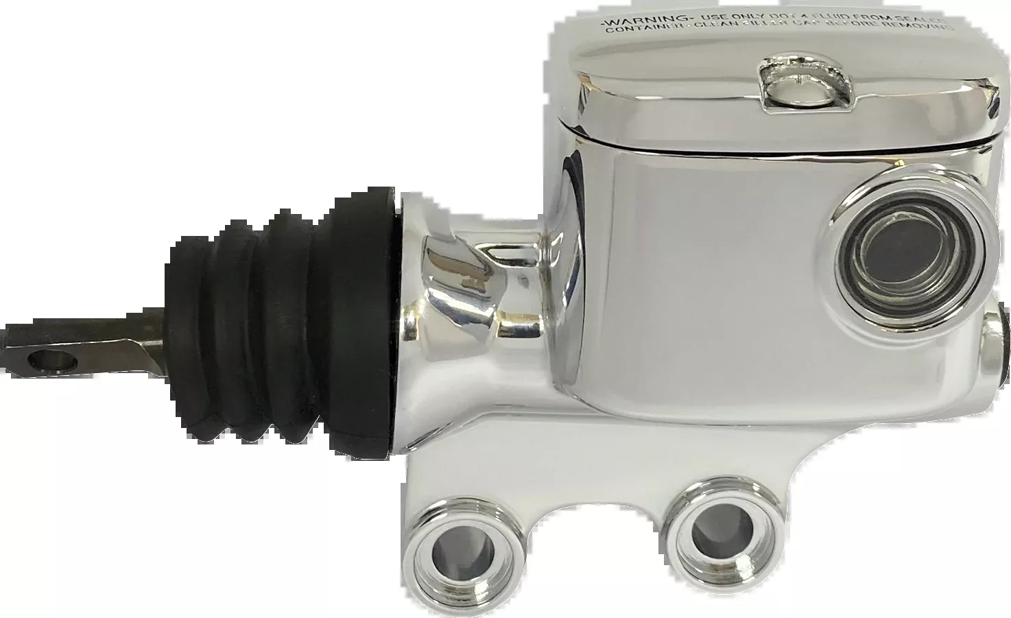 Drag Specialties Chrome Rear Brake Master Cylinder 2008-2026 Harley Touring M8
