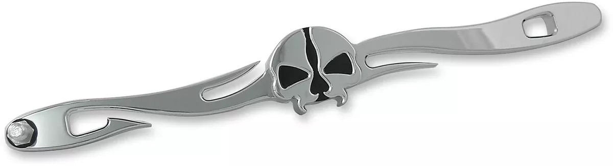 Drag Specialties Chrome Skull 12 1/4" Shift Linkage 1986-2024 Harley Softail FXS