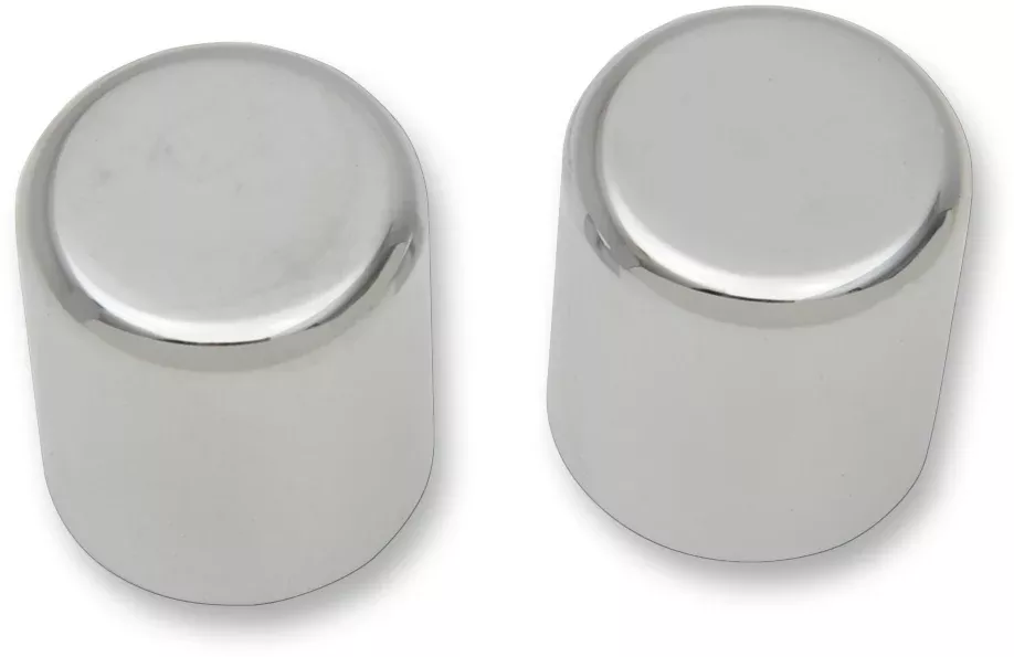 DRAG SPECIALTIES Docking Covers - Large - Chrome - C77-0098C