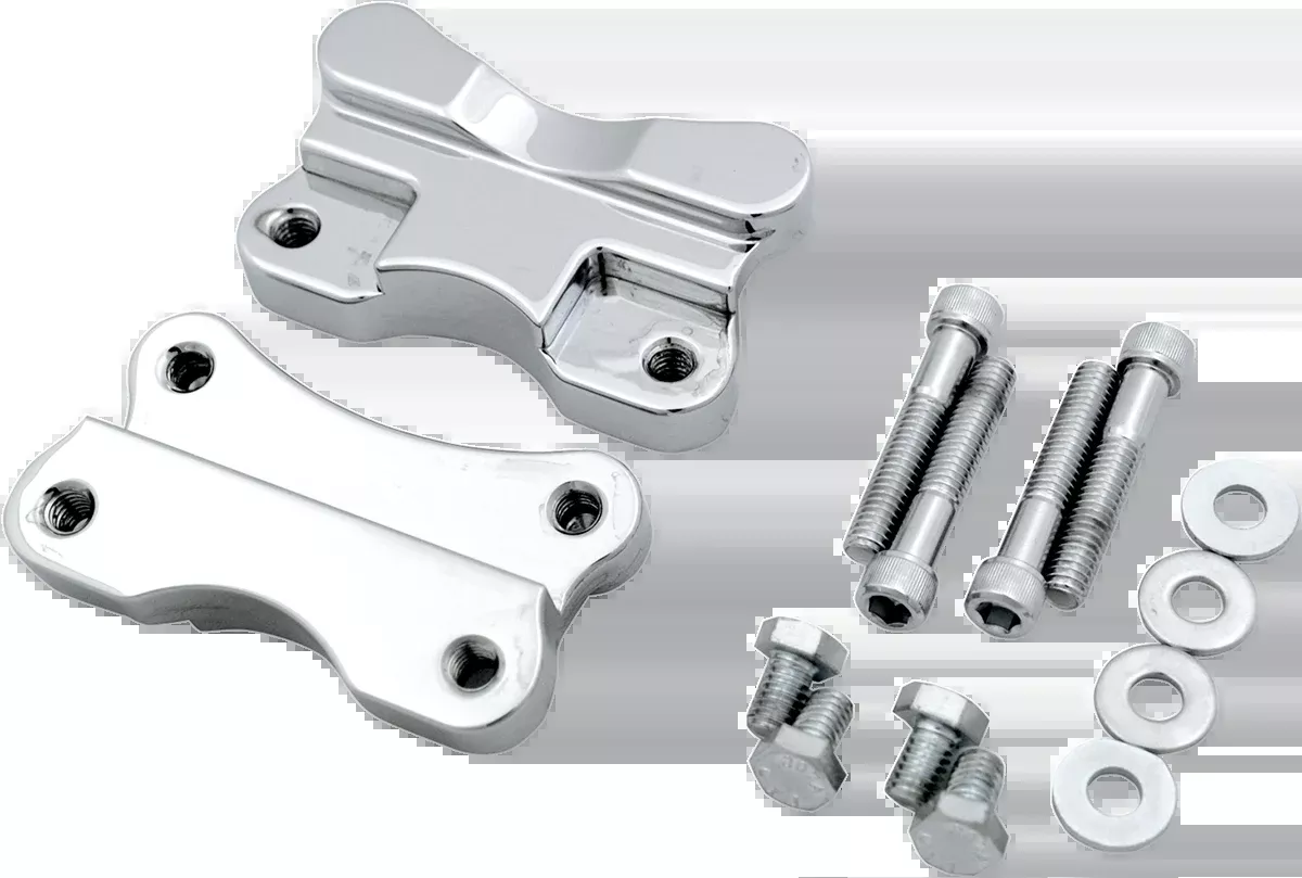 DRAG SPECIALTIES Fender-To-Fork Adapters - Chrome 1410-0066
